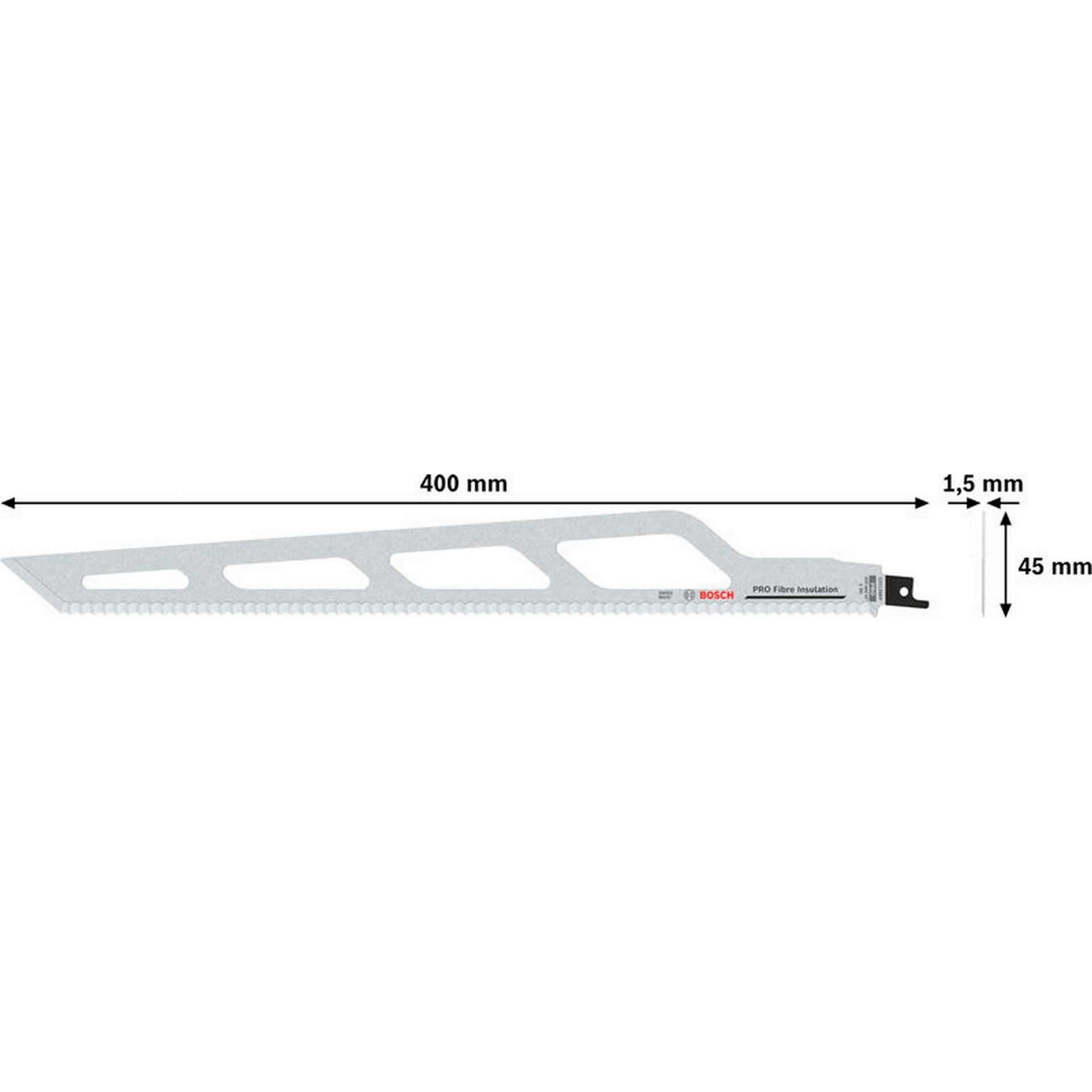 Bosch PRO Fibre Insulation S2013AWP Blatt, 1,5 x 45 x 400 mm #2608635529