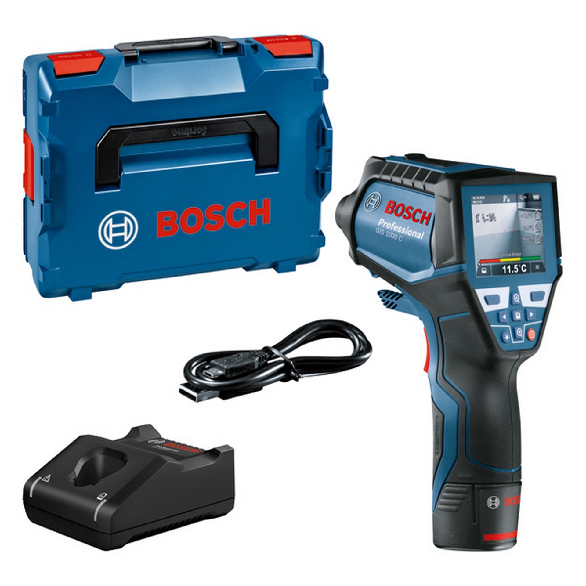 Bosch Thermodetektor GIS 1000 C, 1 x Akku GBA 12V 2.0Ah in L-BOXX #0601083301