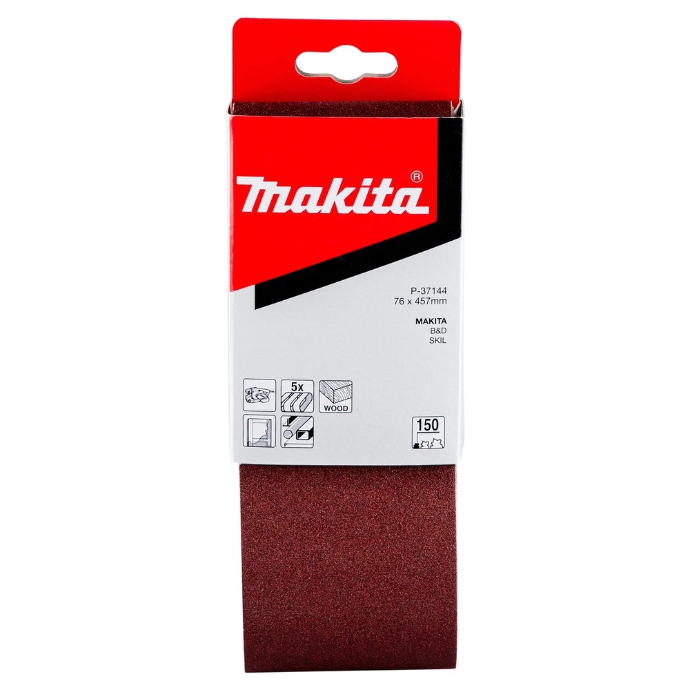 Makita Schleifband 76 x 457 mm/K150/5 Stk. #P-37144