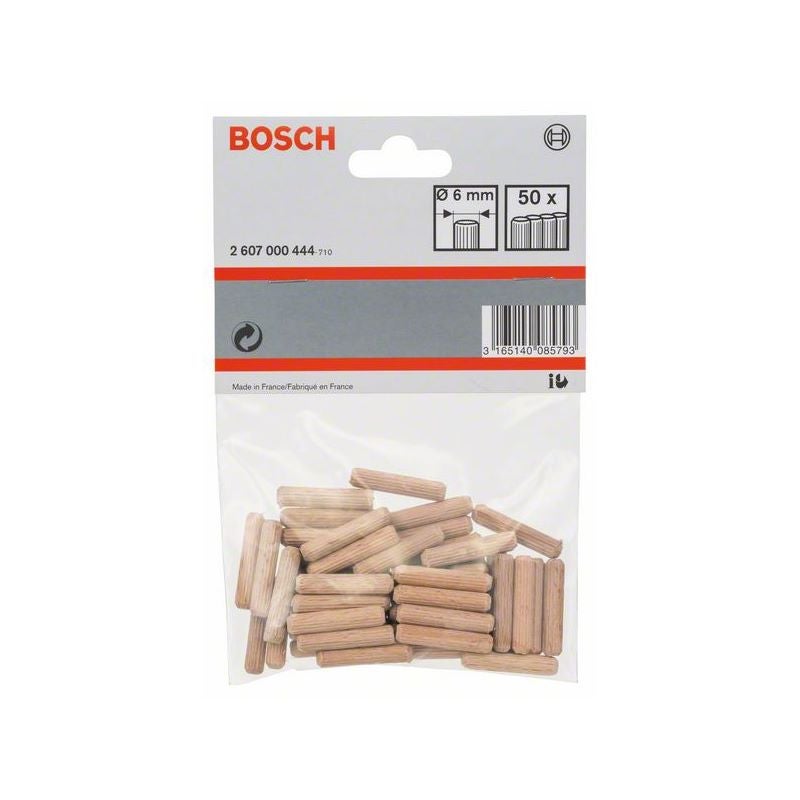Bosch Holzdübel 6 mm, 30 mm, 50er-Pack #2607000444