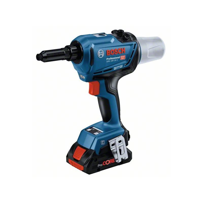 Bosch Akku-Nietpistole GRG 18V-16 C: 2 Akkus ProCORE18V 4,0Ah, L-BOXX #06019K5001