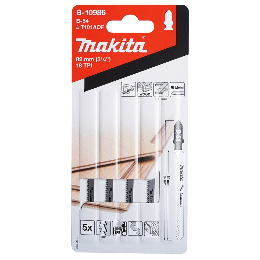 Makita Stichsägeblatt für Holz Sauberer Schnitt #B-10986