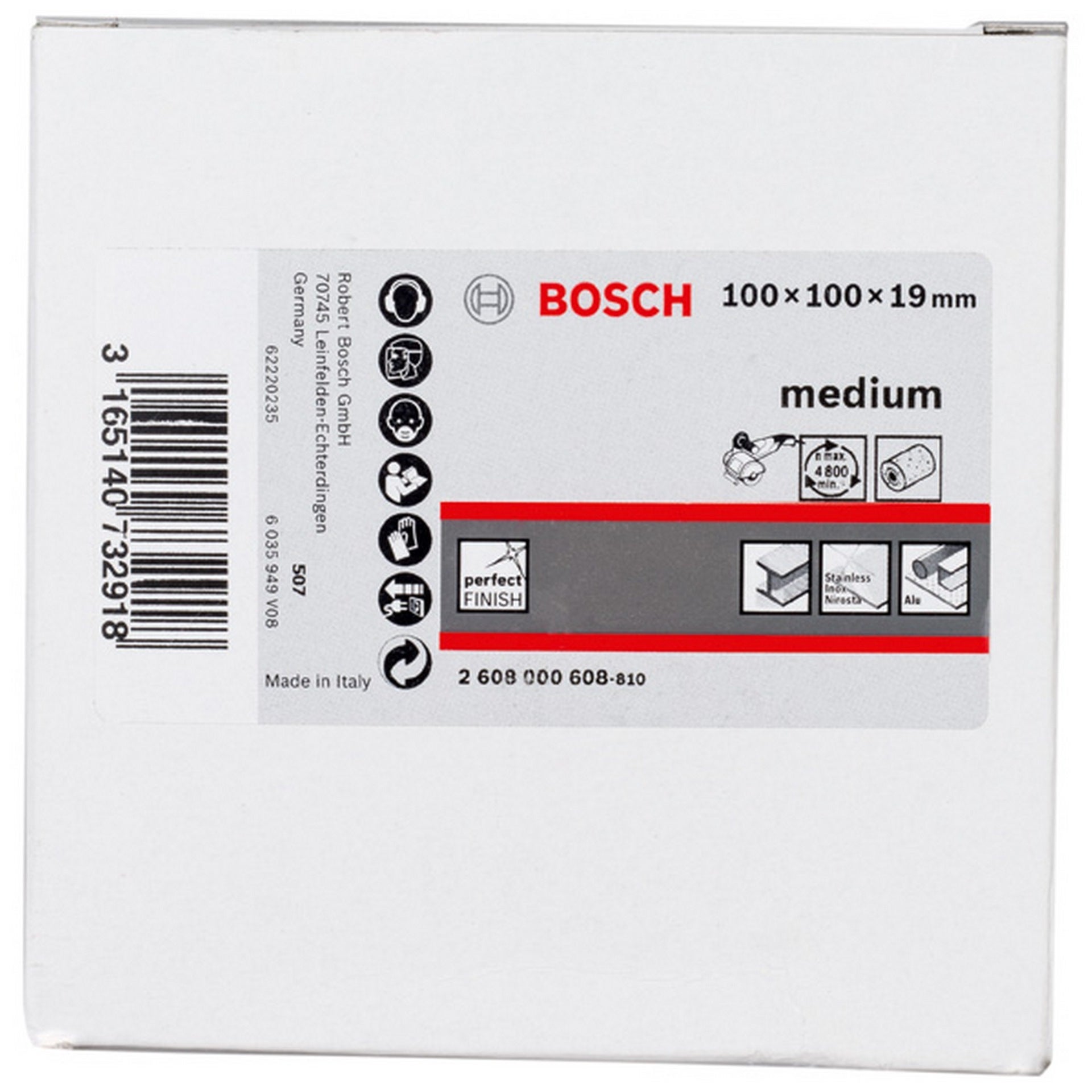 Bosch Vliesschleifwalze für Satinierer, 19 mm, mittel, 100 mm #2608000608