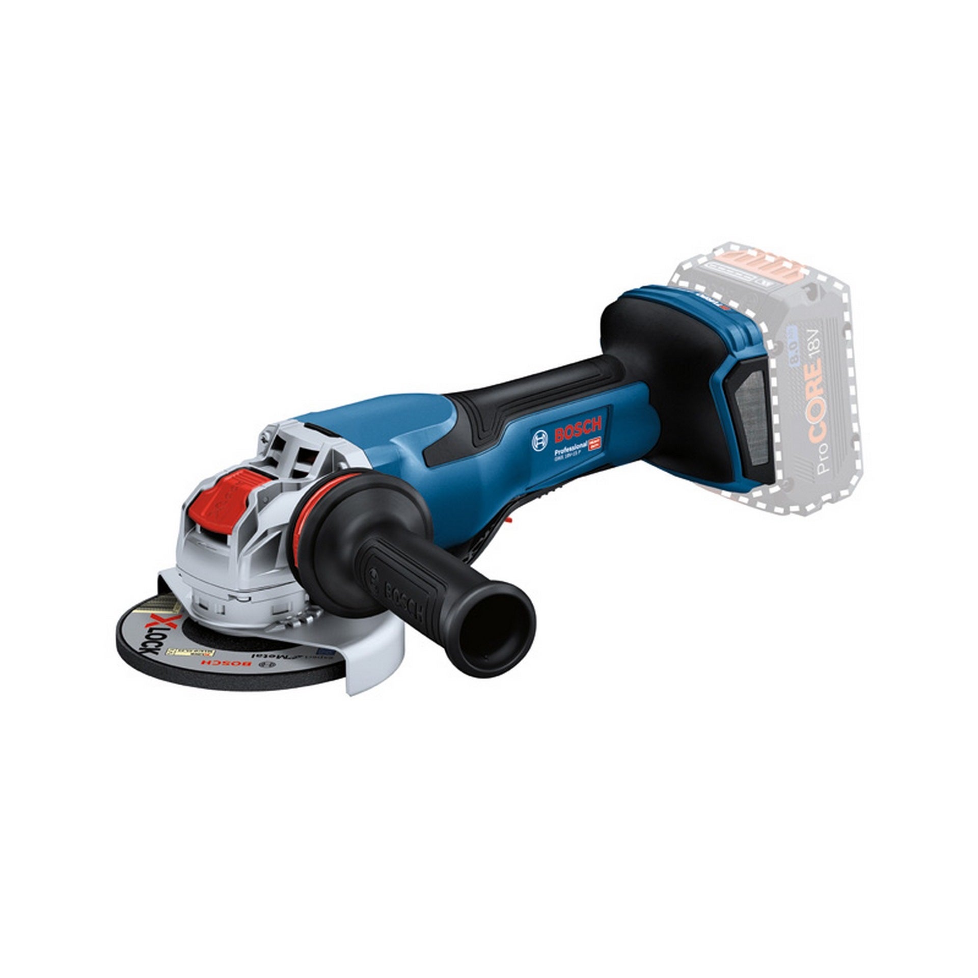 Bosch Akku-Winkelschleifer BITURBO mit X-LOCK GWX 18V-15 P #06019H6F00