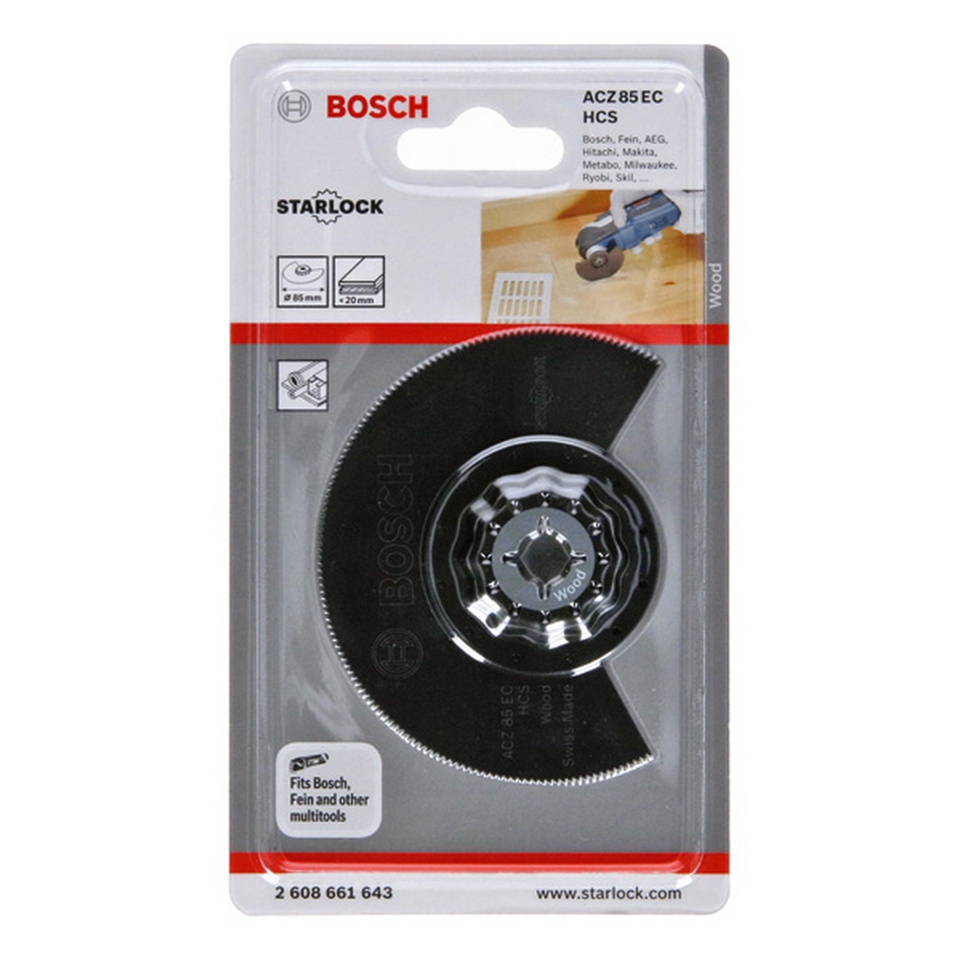 Bosch HCS Segmentsägeblatt ACZ 85 EC Wood, 85 mm, 1er-Pack #2608661643