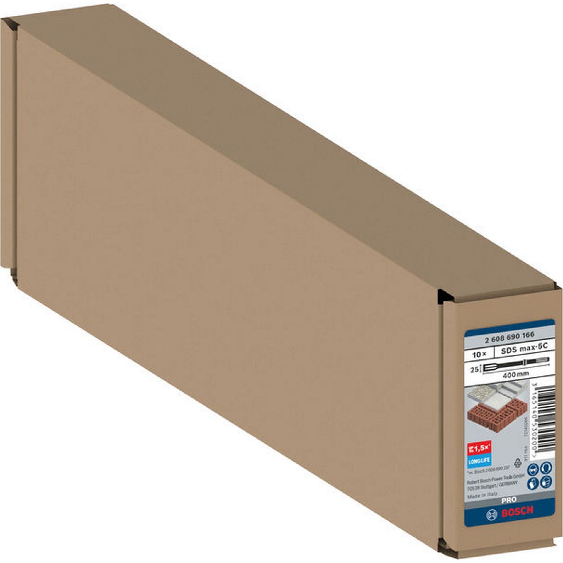 Bosch PRO SDS max-5C Flachmeißel-Set, 25 x 400 mm, 10-tlg. #2608690166