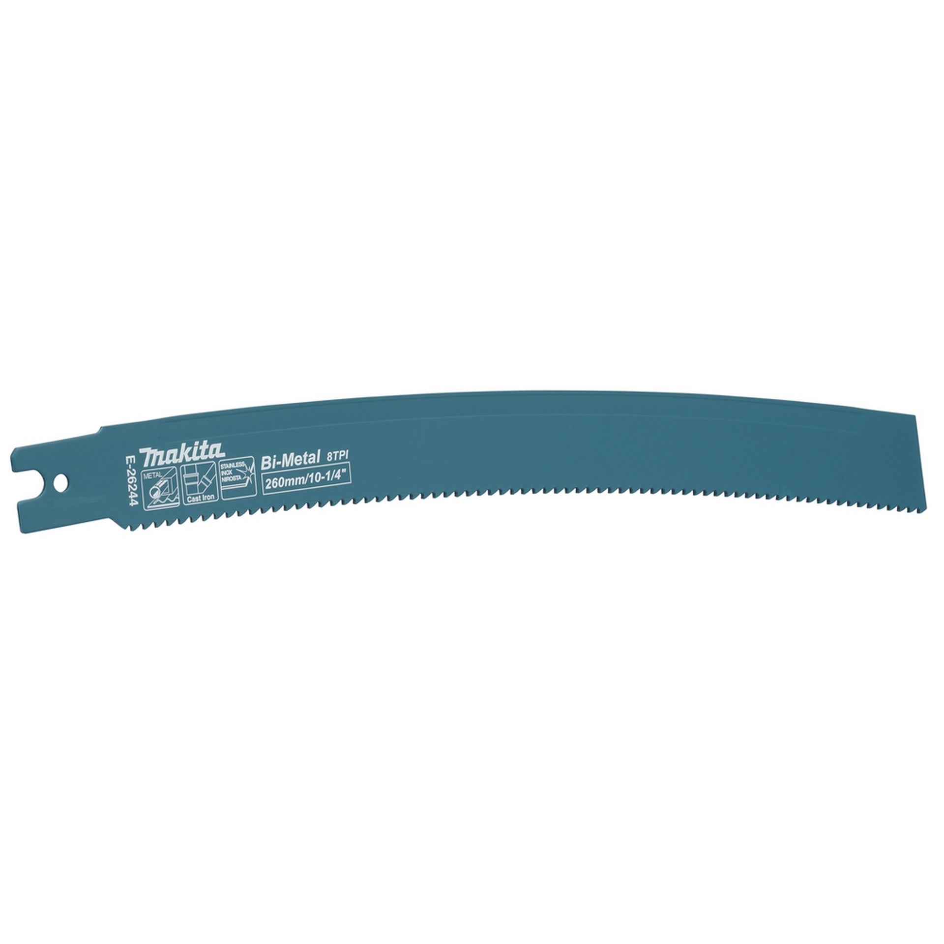 Makita Kettenschraubstock Reciprosägeblatt 260 mm, gebogen #E-26244