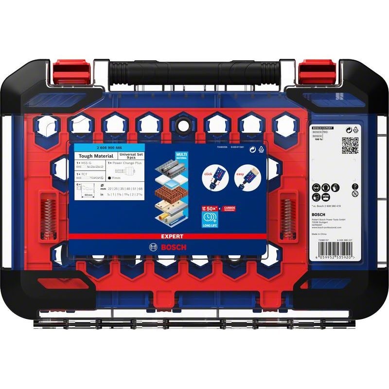 Bosch EXPERT Multi Material Lochsägen-Set, 22/25/35/40/51/68 mm, 9-tlg. #2608900446