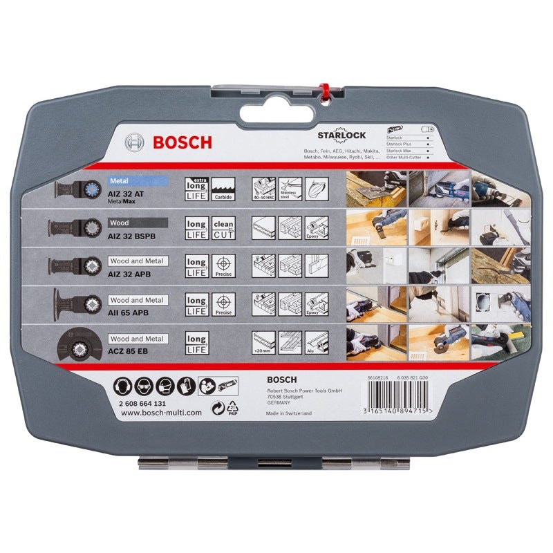 Bosch Schneidset Wood and Metal für Multifunktionswerkzeuge, 5-tlg. #2608664131