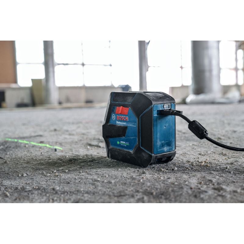 Bosch Linienlaser GLL 20-22 G, BA 3.7V 3.0Ah XL + USB-C®-Kabel im Handwerkerkoffer #0601065602