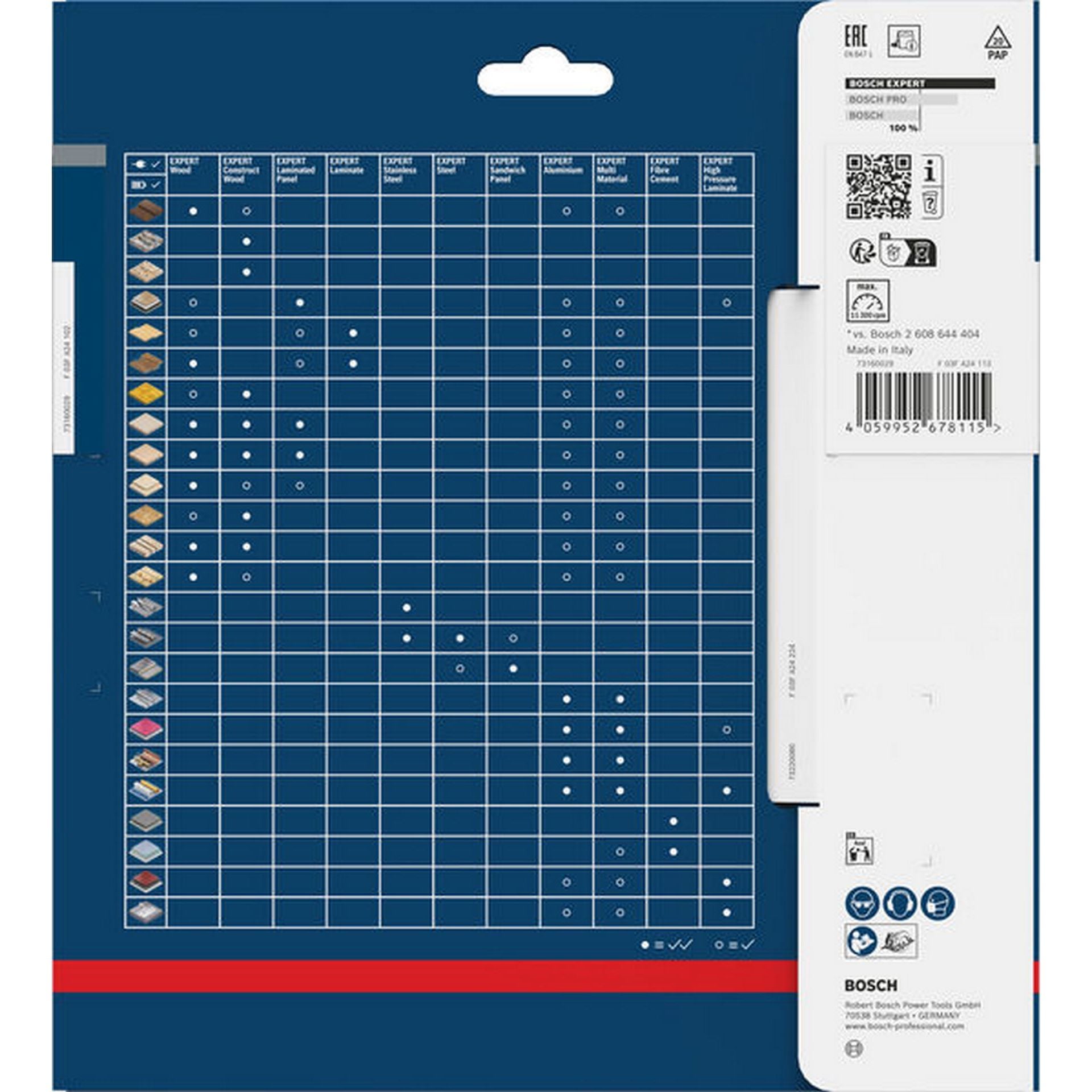 Bosch EXPERT Wood Kreissägeblatt, 168x1,8/1,2x20 mm, Z28 #2608901873
