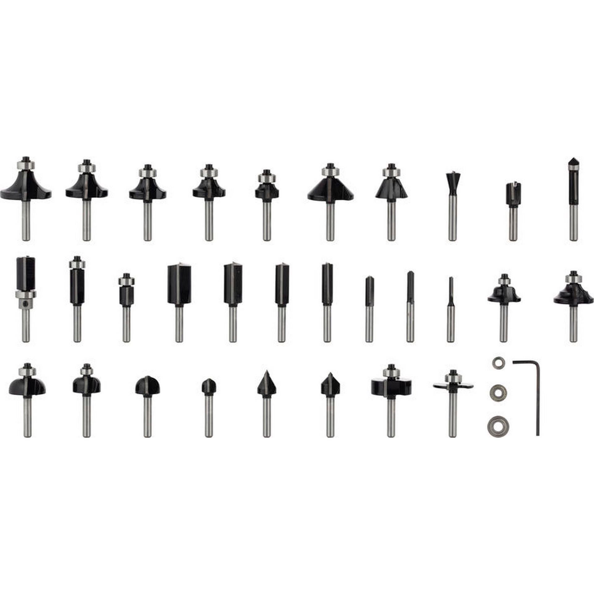Bosch PRO Fräser-Set, gemischt, Schaft 6 mm, 30-tlg. #2607017474