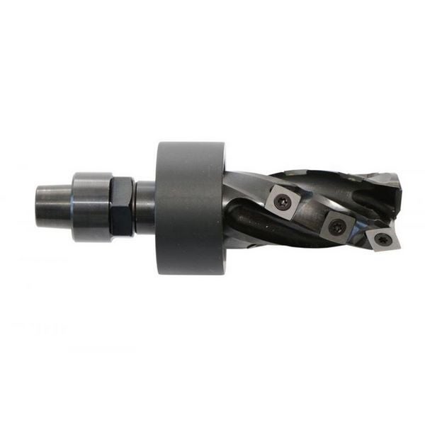 Lignatool Helicut Nutfräser mit Wendemesser Ø30mm NL60mm GL133mm, Konusschaft 20mm, Doppelgewindemut