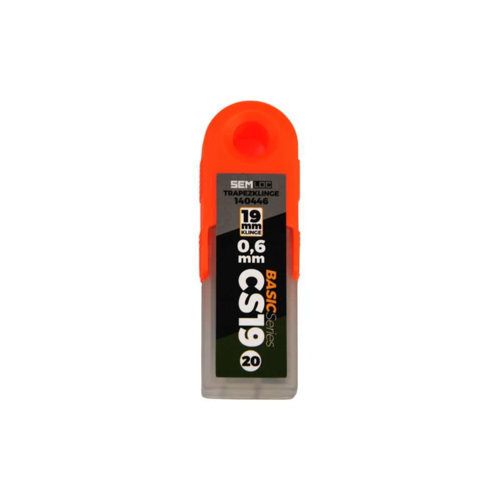Semloc BasicSeries Trapezklinge 19 mm Karbonstahl (CS19) - 20 Stück #140446