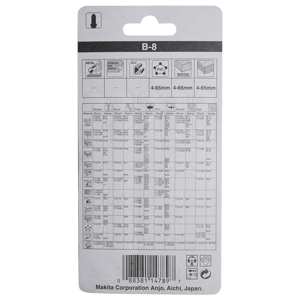 Makita Stichsägeblatt für Holz Schnelle Schnitte #A-85232