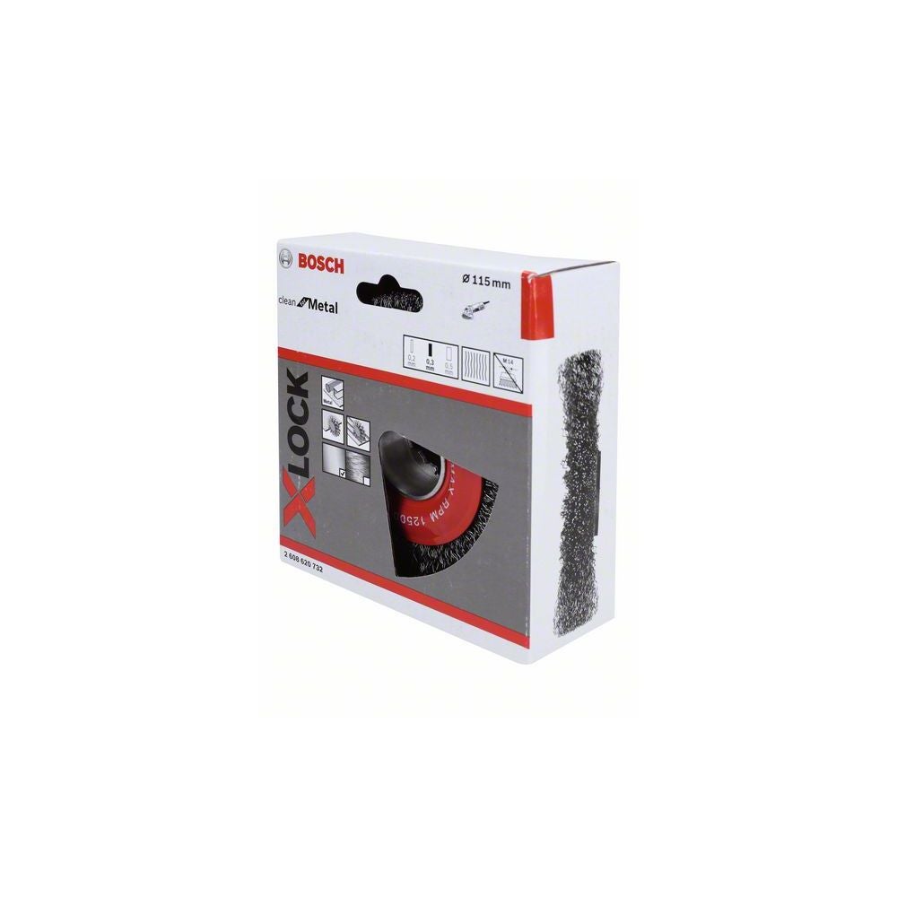 Bosch PRO Metal clean X-Lock Scheibenbürste, 115 x 0,3 mm #2608620732
