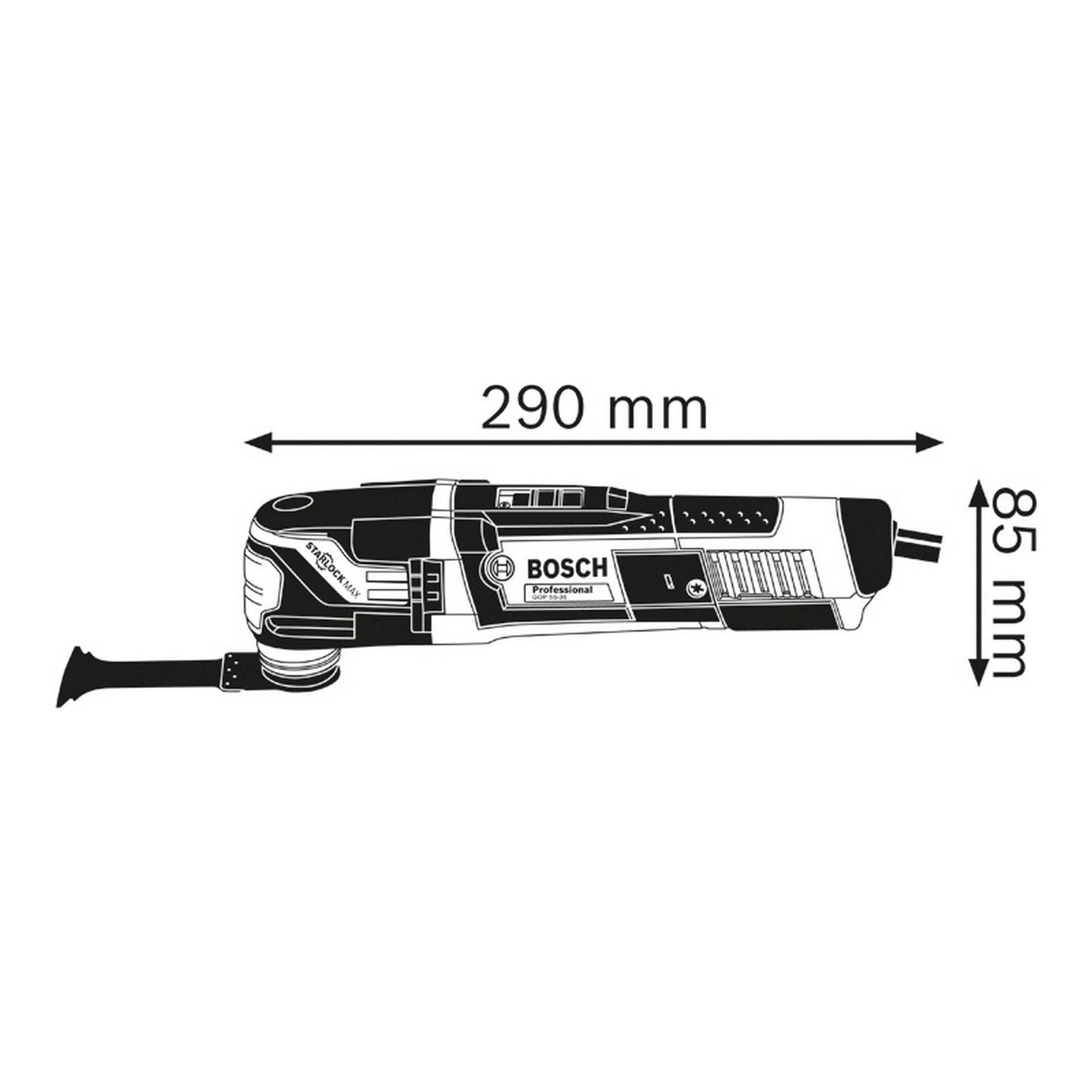 Bosch Multi-Cutter GOP 55-36 in L-BOXX #0601231101