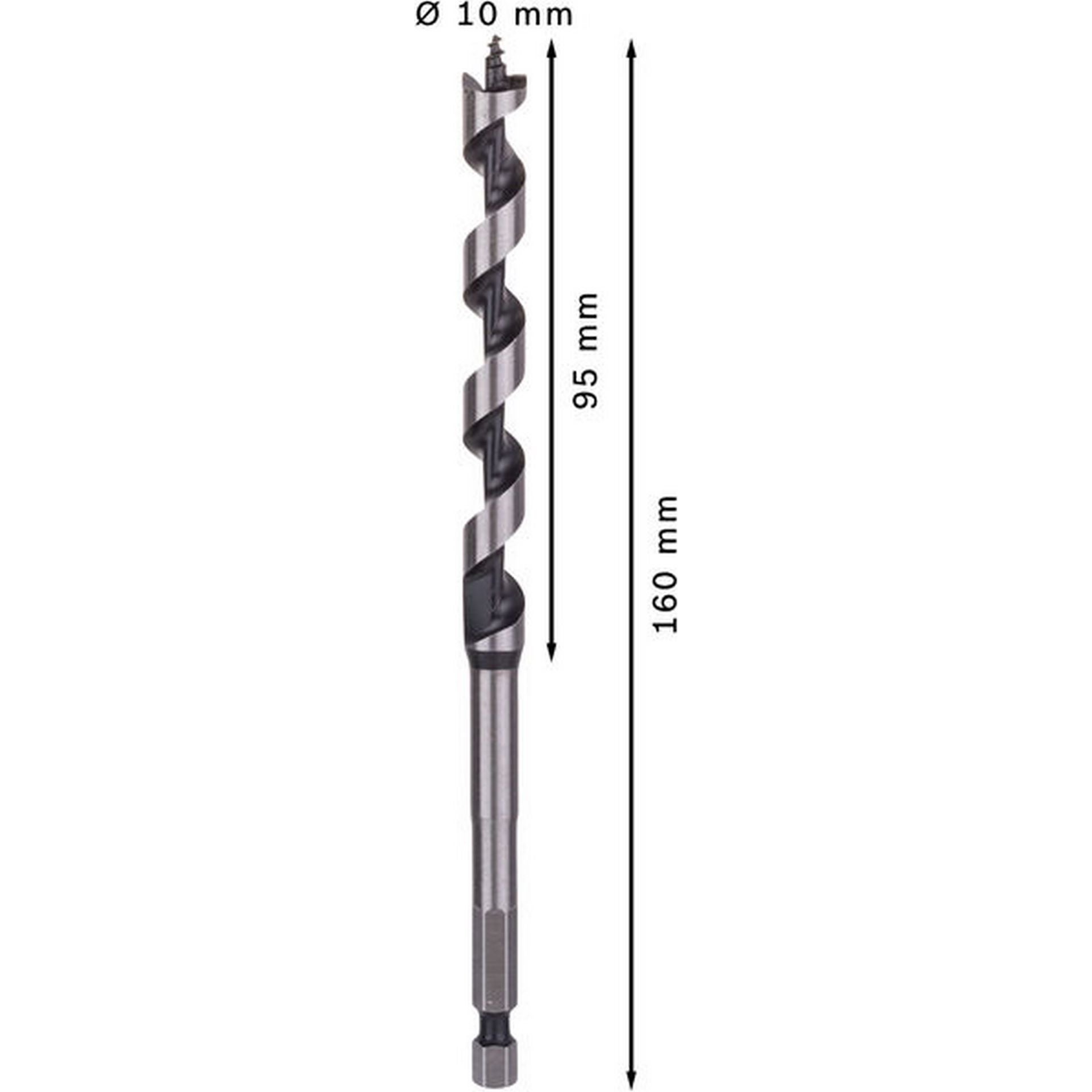 Bosch PRO Wood Holzschlangenbohrer, 10 x 95 x 160 mm #2608585697
