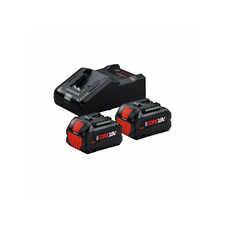Bosch Starter-Set 2 x ProCORE18V+ 8.0Ah + GAL 18V-160 #1600A02X03