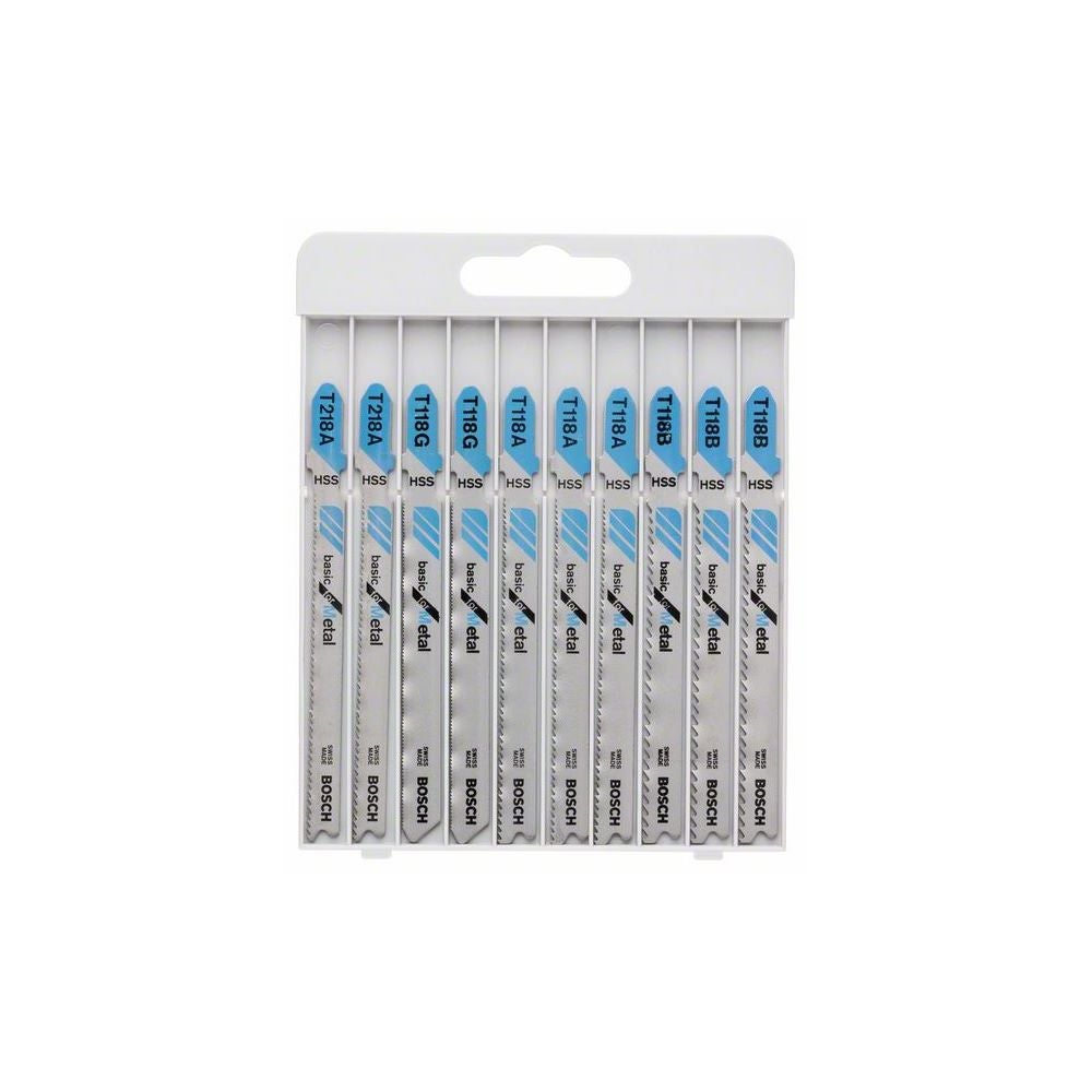 Bosch 10-tlg. Stichsägeblatt-Set Basic for Metal #2607010631