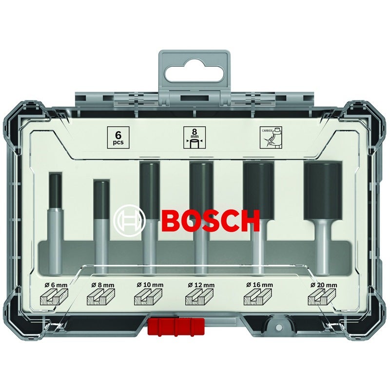 Bosch PRO Nutfräser-Set, Schaft 6 mm, 6-tlg. #2607017465