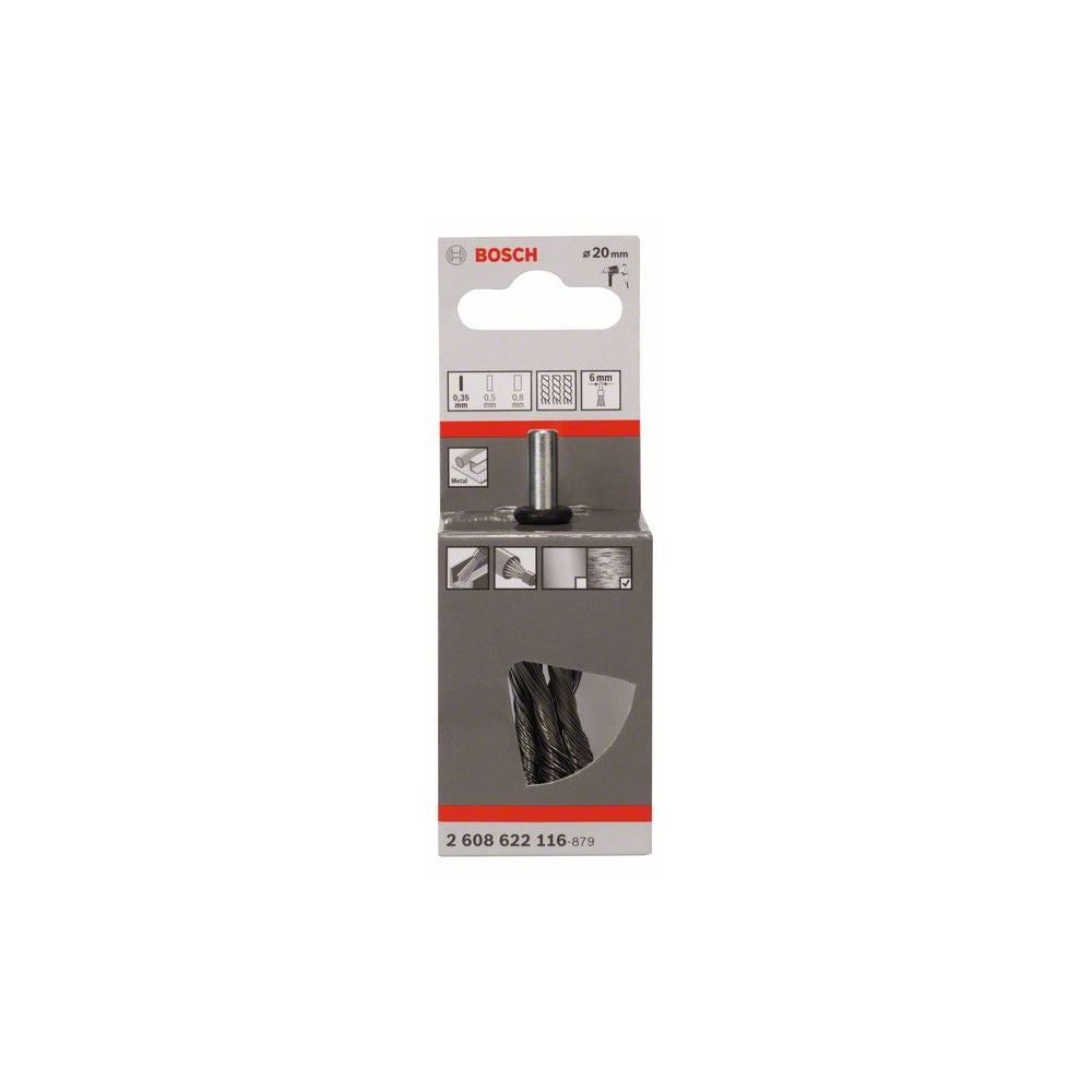 Bosch PRO Metal heavy Pinselbürste, gerader Schaft, 19 x 0,35 mm #2608622116