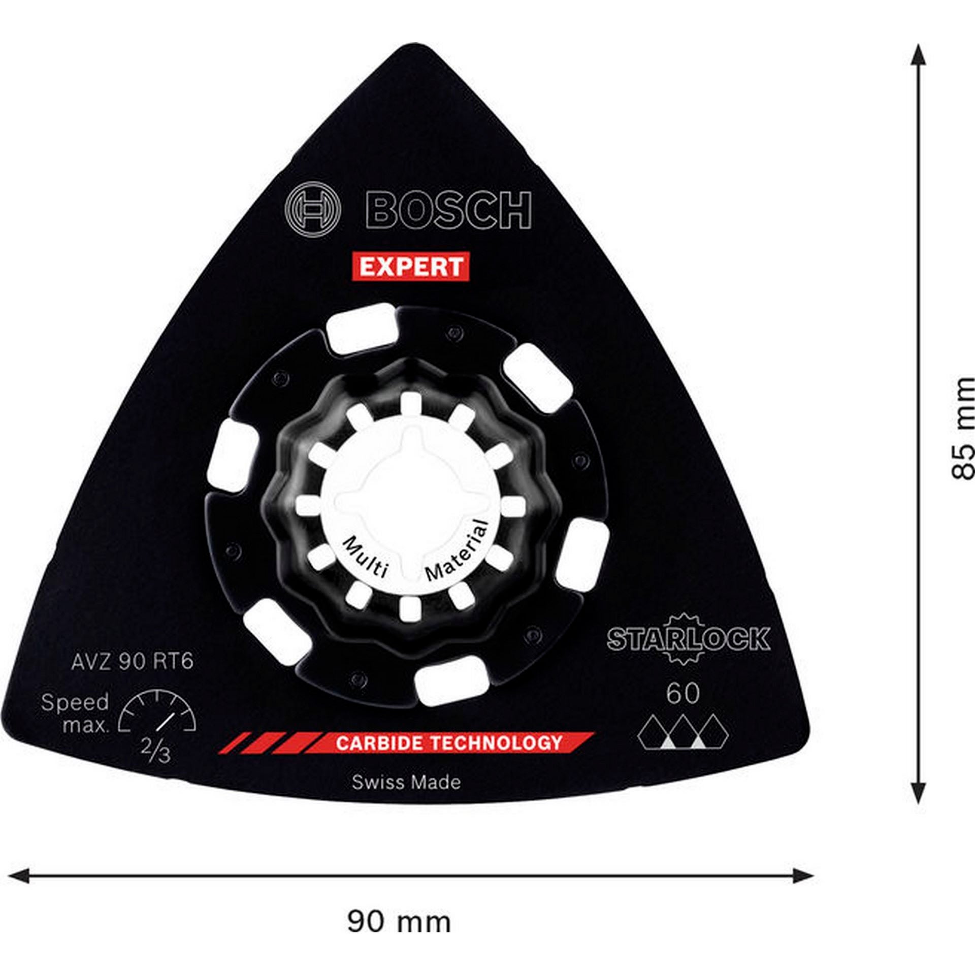 Bosch EXPERT AVZ 90 RT6 Schleifplatte, 90 mm #2608902064