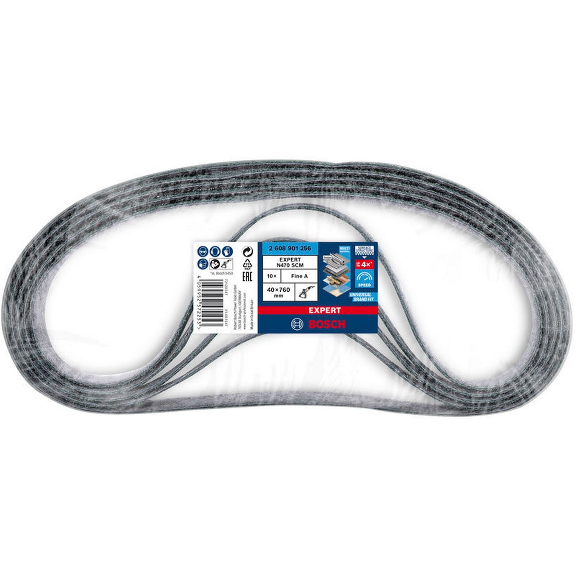 Bosch EXPERT N470 Schleifband, 40x760mm, fein, 10-tlg. #2608901256