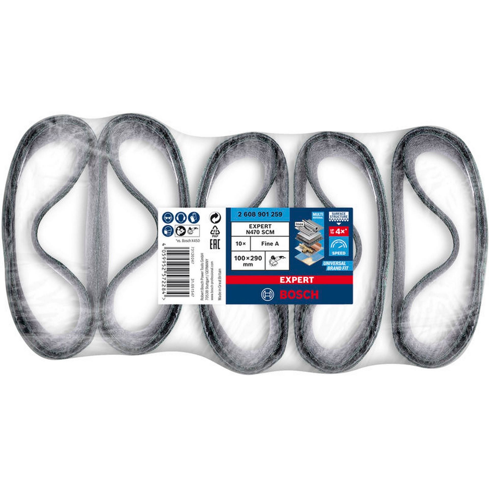Bosch EXPERT N470 Schleifband, 100x290mm, fein, 10-tlg. #2608901259
