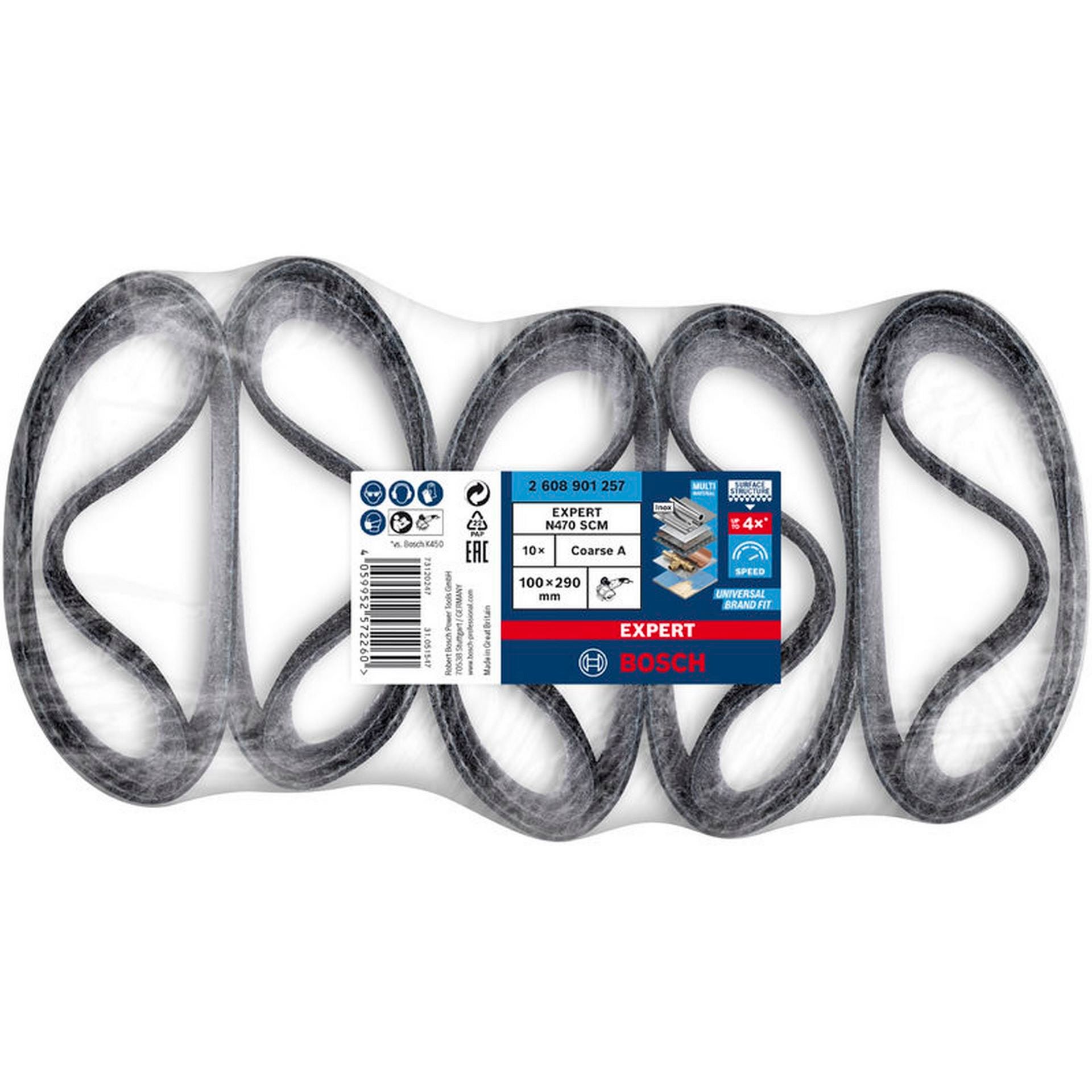 Bosch EXPERT N470 Schleifband,100x290mm, grob, 10-tlg. #2608901257