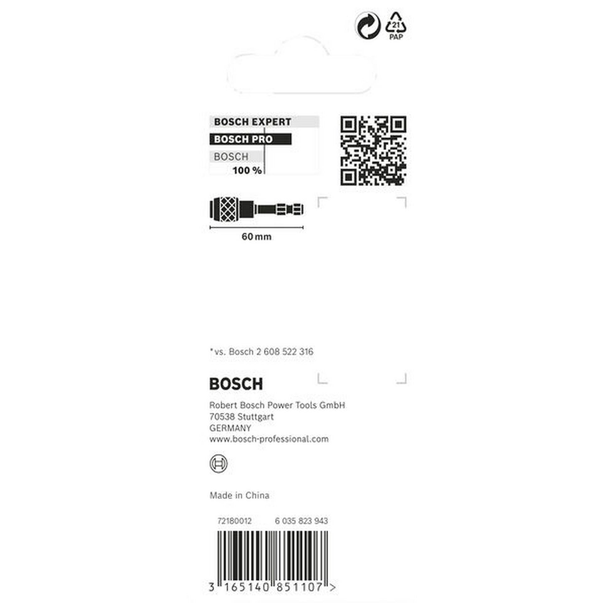 Bosch PRO Quick Change Bit Holder Impact, 60 mm #2608522320