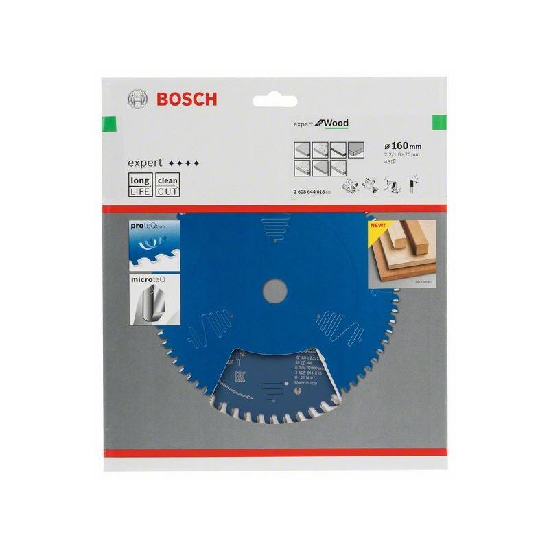 Bosch EXPERT Wood Kreissägeblatt, 160x2,2/1,6x20 mm, Z48 #2608644018
