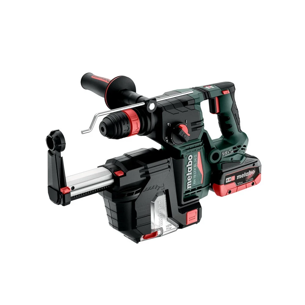 Metabo Akku-Kombihammer KH 18 LTX BL 24 Q Set ISA #601714930 mit integrierter Staubabsaugung und Met