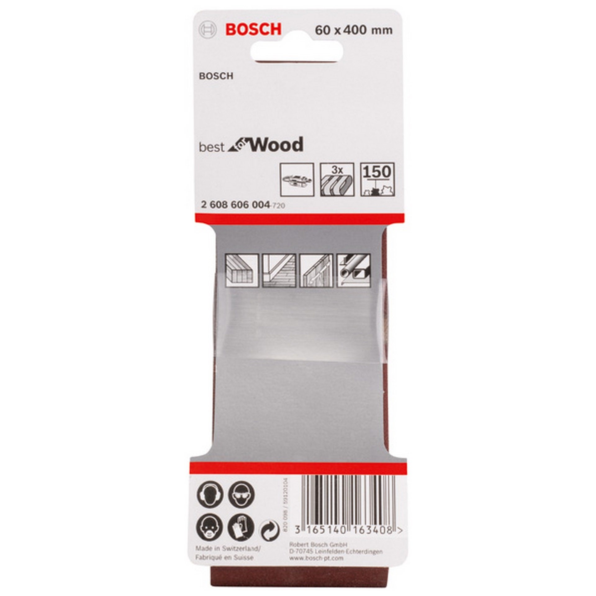 Bosch PRO X440 Schleifband, 60 x 400 mm, G150, 3-tlg. #2608606004