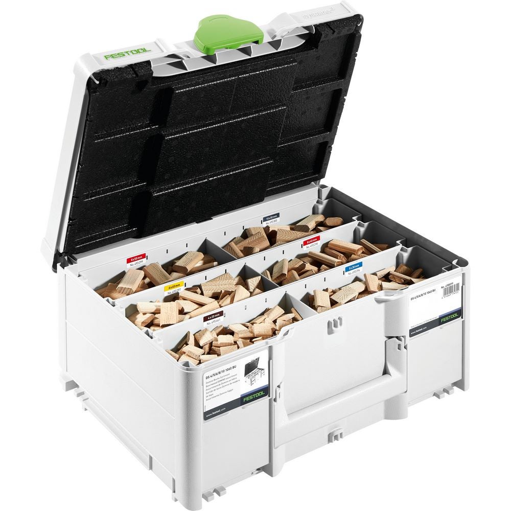 Festool DOMINO Dübel Buche Sortiment DS 4/5/6/8/10 1060 BU #576794