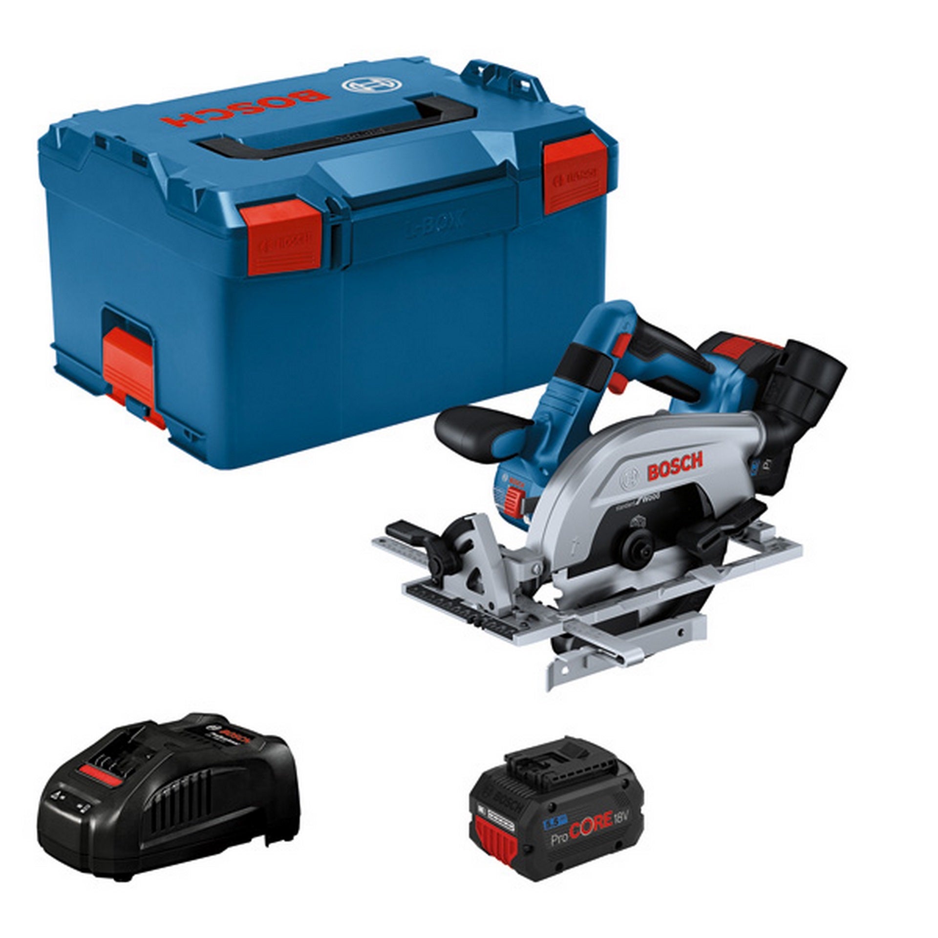Bosch Akku-Kreissäge GKS 18V-57-2 L, 2 x Akku ProCORE18V 5.5Ah in L-BOXX #06016C1102