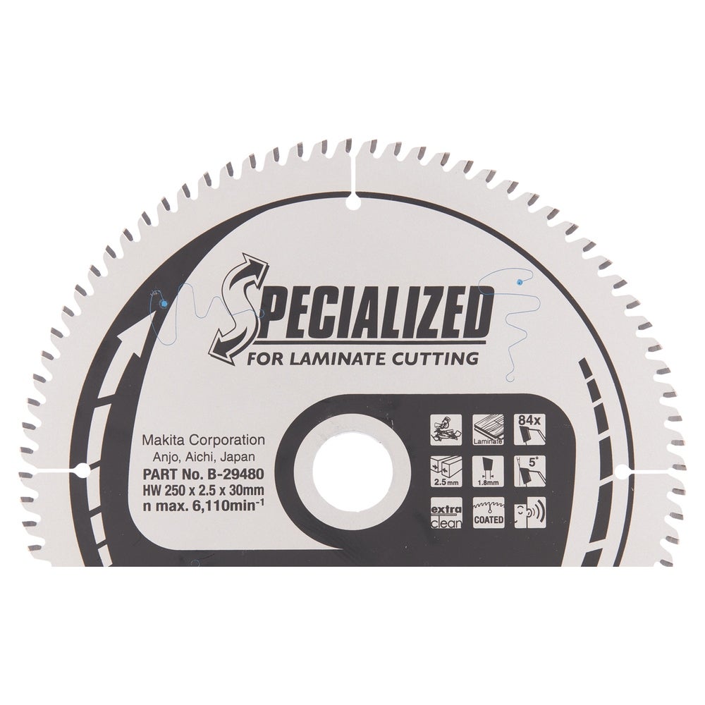 Makita Kreissägeblatt, 250 x 30 mm, 84 Zähne #B-29480
