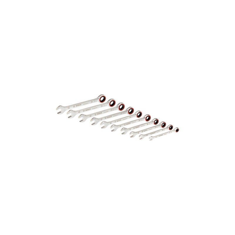 Bosch Ratschen-Einmaulschlüssel-Set, 10-teilig #1600A02AU0