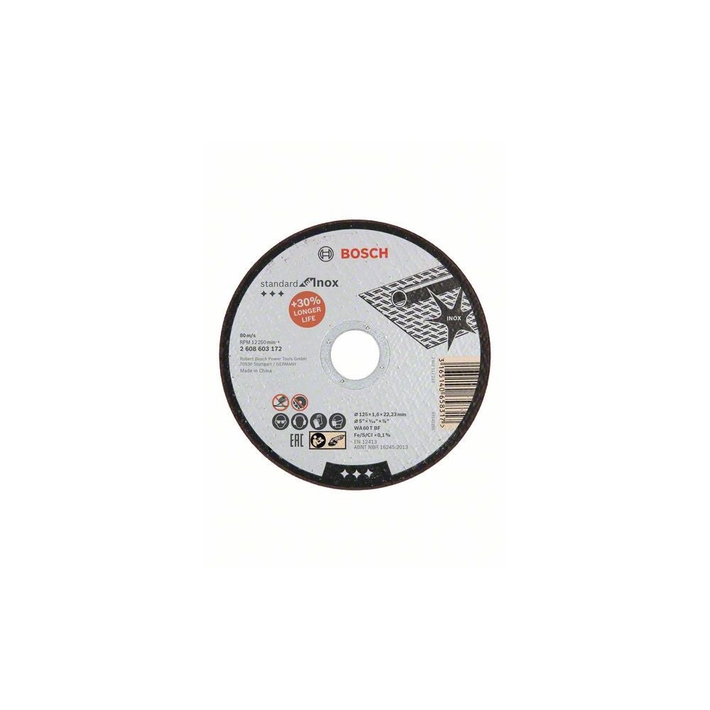 Bosch PRO Stainless Steel and Metal Trennscheibe, 125 x 1.6 x 22.23 mm, gerade #2608603172