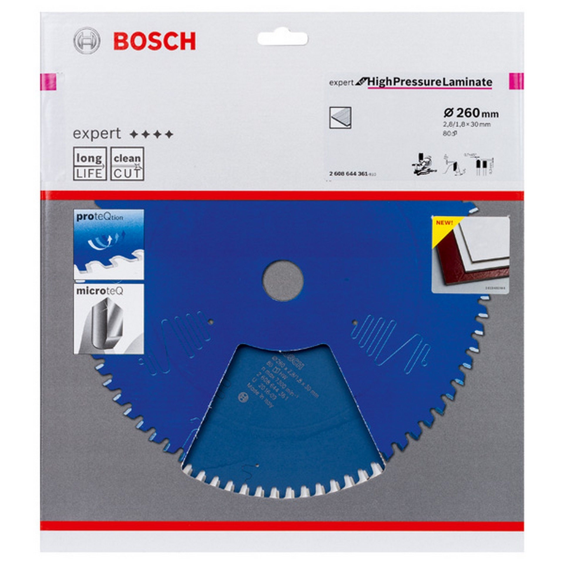 Bosch Expert for High Pressure Laminate Kreissägeblatt 260x30-80 #2608644361