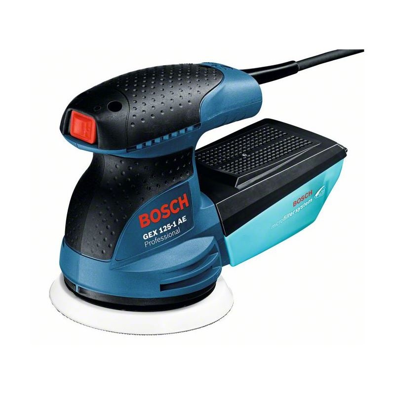 Bosch Exzenterschleifer GEX 125-1 AE, mit 3 x Schleifblatt C470, im Handwerkerkoffer #0601387504