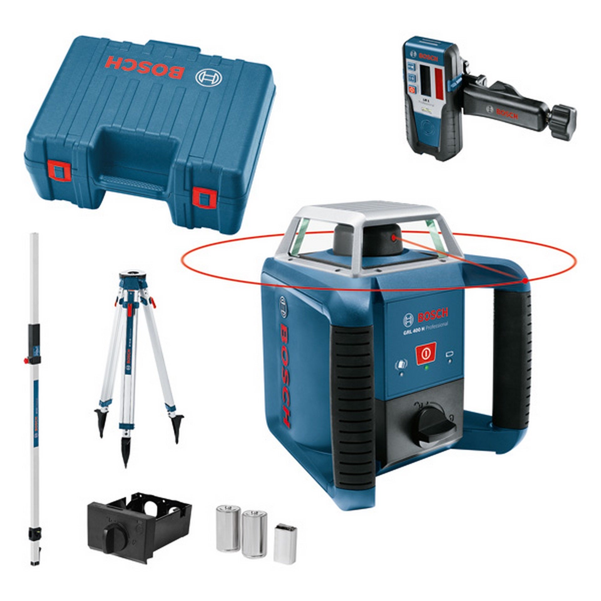 Bosch Rotationslaser GRL 400 H, mit LR 1, Baustativ BT 170 HD und Messstab GR 240 #061599403U