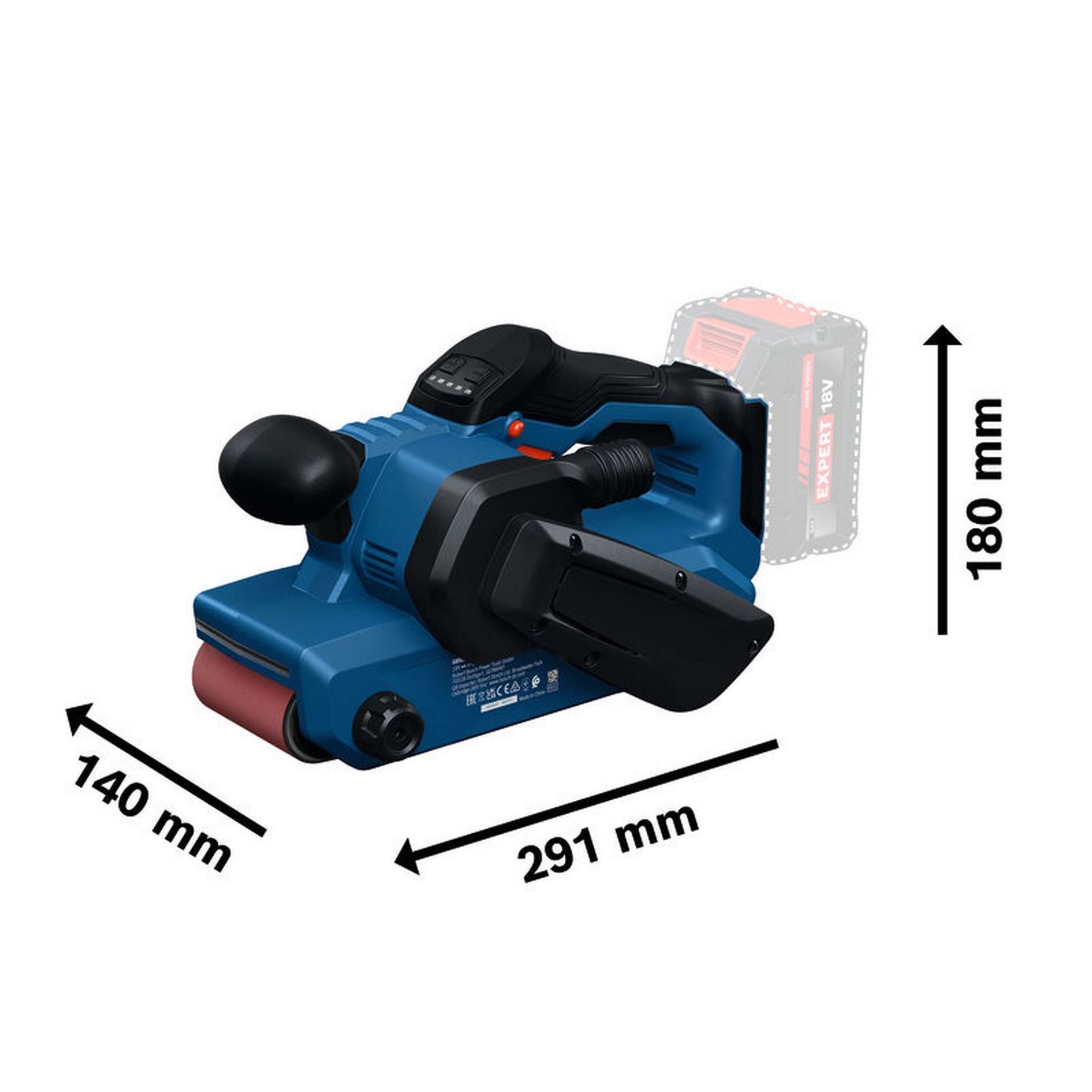 Bosch Bandschleifer GBS18V-75 in L-BOXX #06012C2001