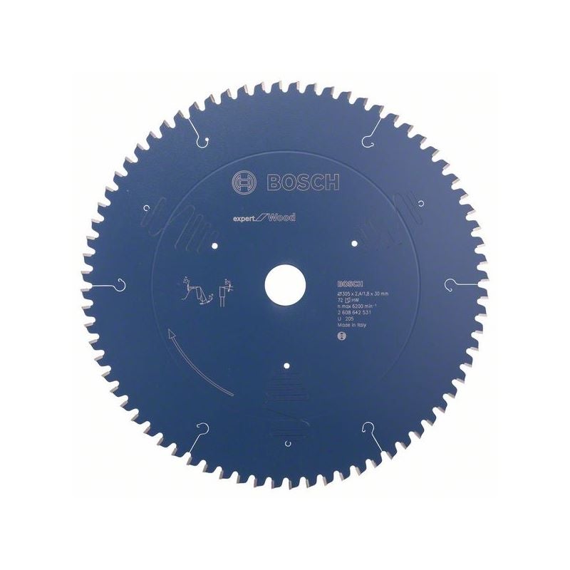 Bosch EXPERT Wood Kreissägeblatt, 305x2,4/1,8x30 mm, Z72 #2608642531