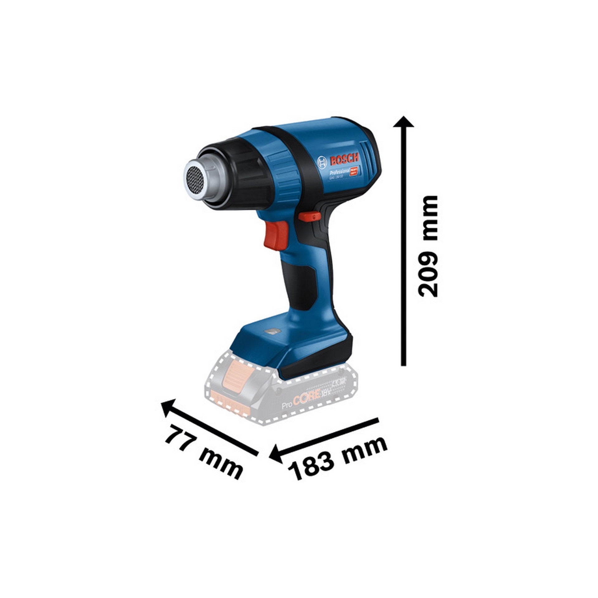 Bosch Akku-Heißluftgebläse GHG 18V-50 #06012A6500
