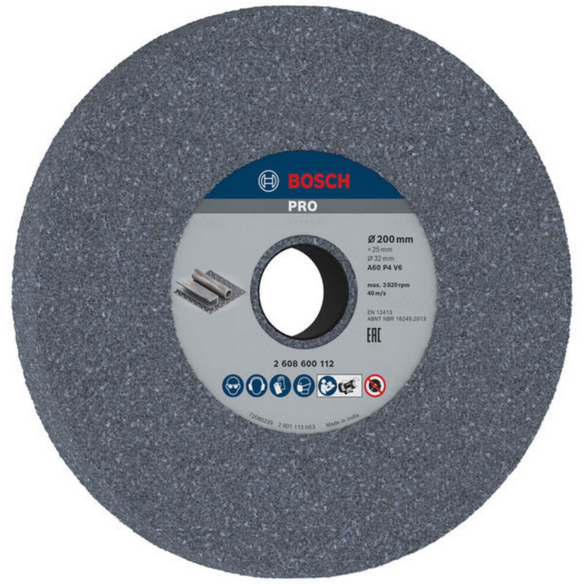 Bosch PRO Metal Schleifscheibe, 200 x 25 x 32 mm, G60 #2608600112