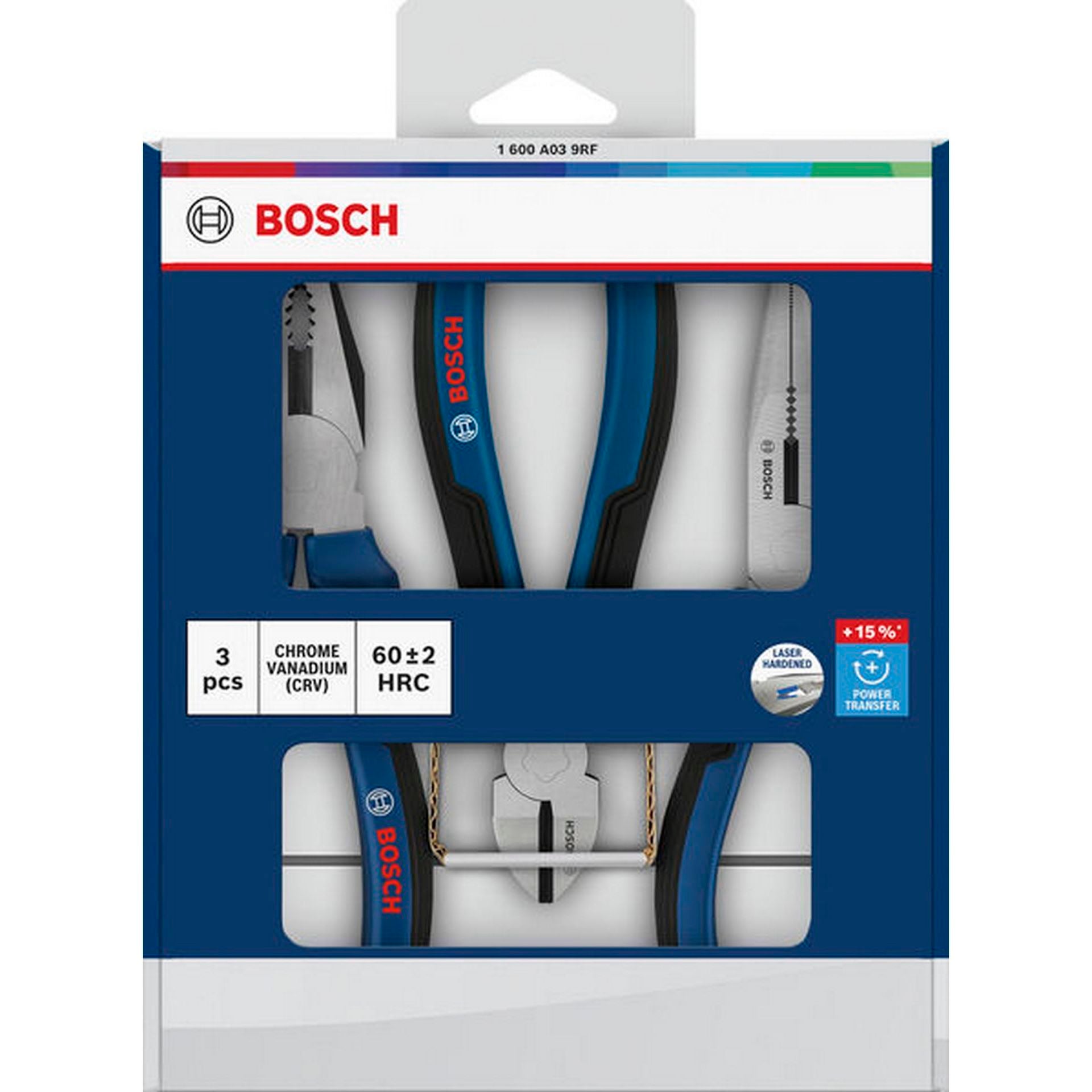 Bosch Zangen-Set, Mehrkomponentengriffe, 3-tlg. #1600A039RF