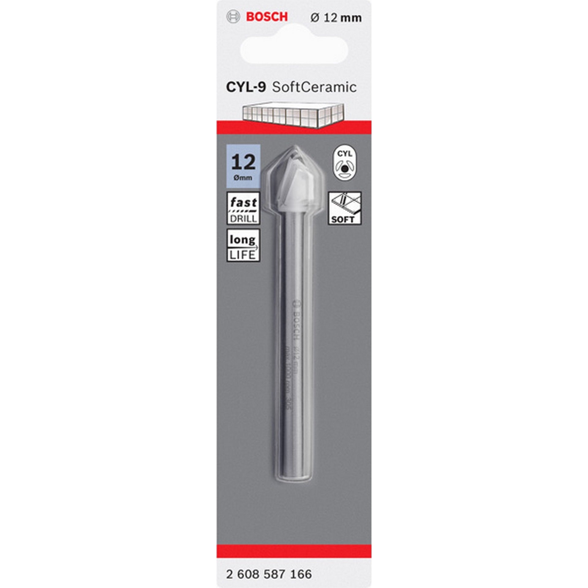 Bosch Fliesenbohrer CYL-9 Ceramic, 12 x 90 mm #2608587166