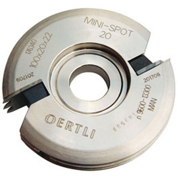 Lamello Minispot-Profilschneidenfräser, Grösse 20, HW, Ø100x20xØ22 mm, Z2 #132220