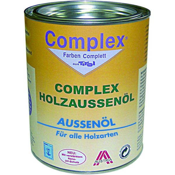 COMPLEX HOLZAUSSENÖL - 25 Liter Hobbock - Antikgrau